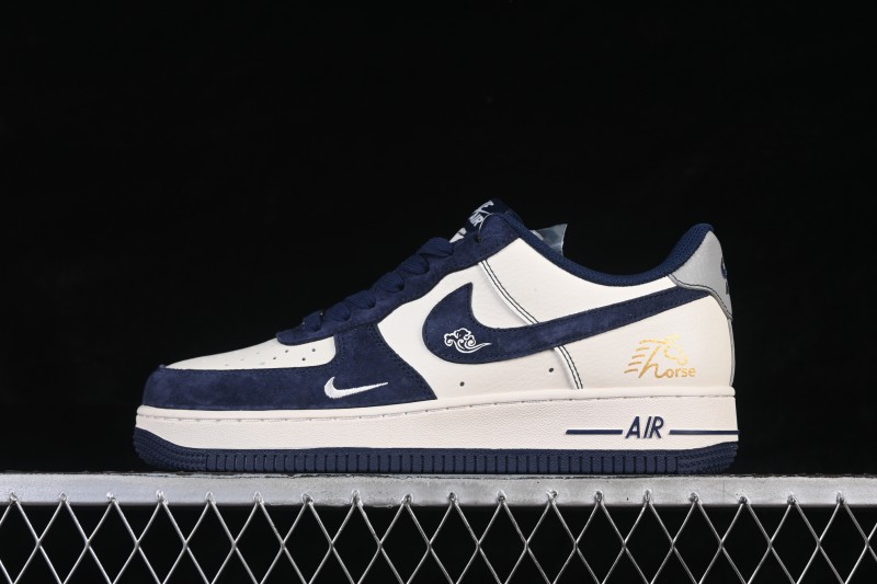 Nike Air Force 1 '07 Low Year of the Horse Limited Edition Navy Blue Basketball Shoes - XD0028-013