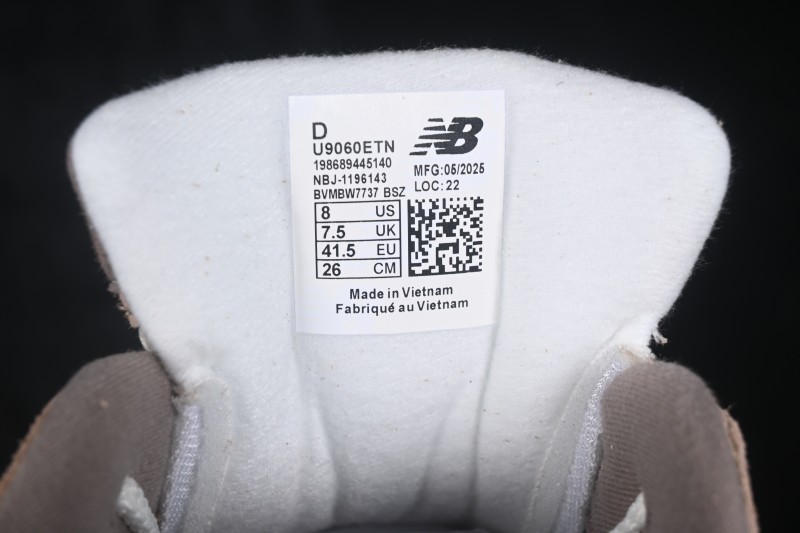 New Balance 9060 Retro Running Shoes with ABZORB Cushioning and Suede Overlays - U9060ETN