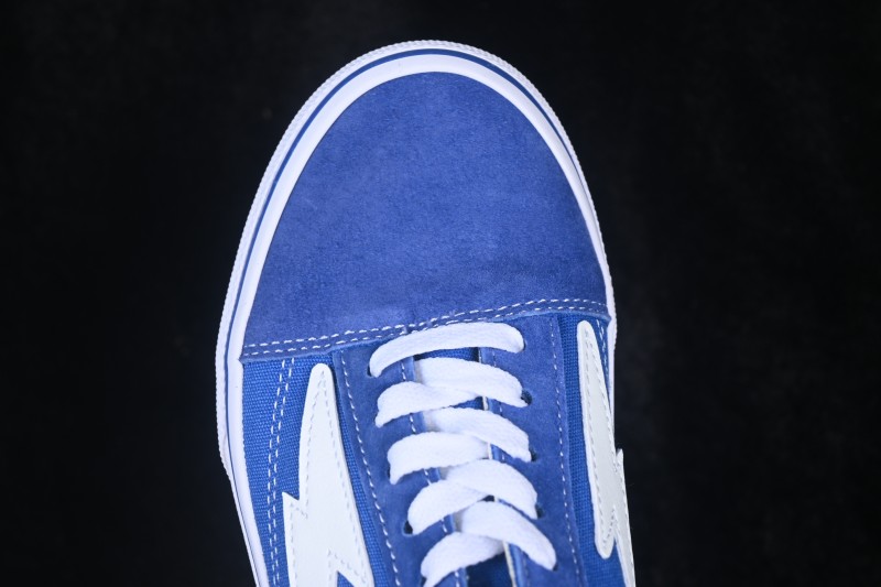 Revenge x Storm Old Skool Lightning Collaboration Low-Top Skate Shoes Blue White
