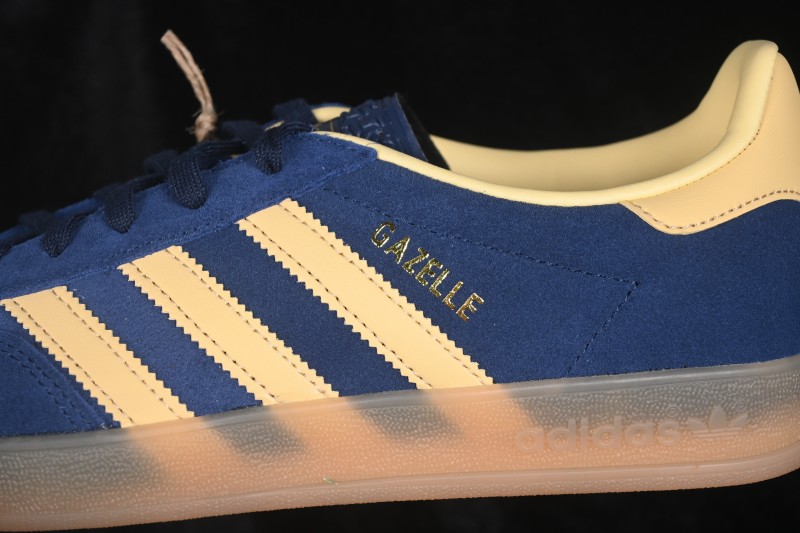 Adidas Originals Gazelle Indoor Retro Low-Top Casual Skateboarding Shoes with Anti-Slip Wear-Resistant Sole - IH6798