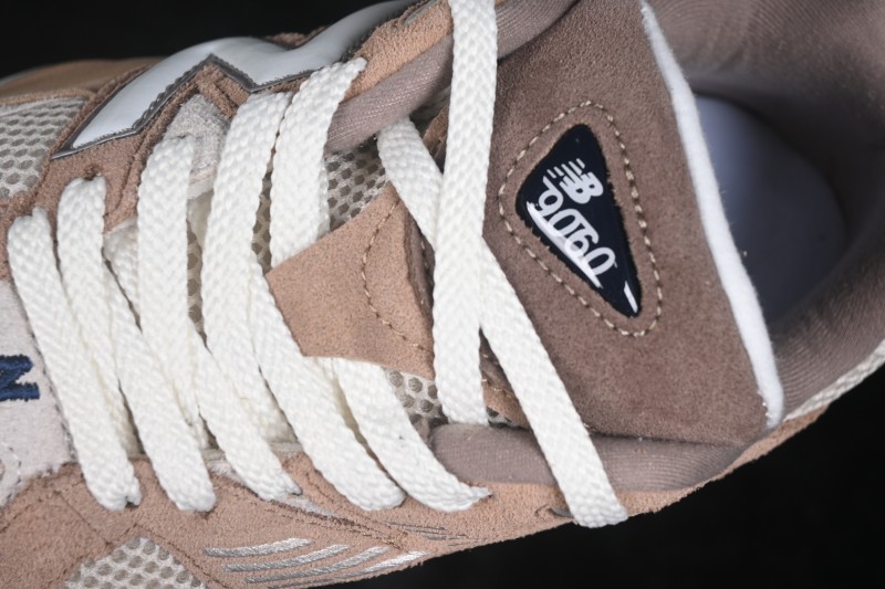 New Balance 9060 Retro Running Shoes with ABZORB Cushioning and Suede Overlays - U9060ETN