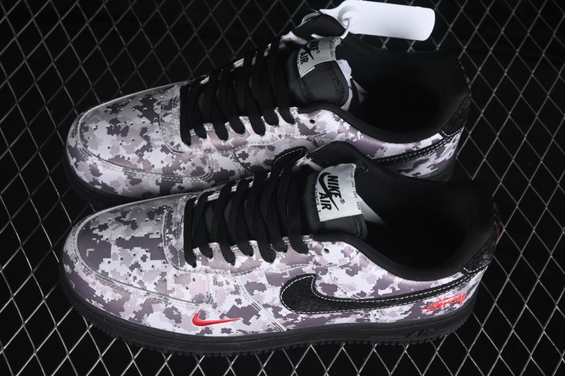 Nike Air Force 1 '07 Low Collaboration Casual Skateboarding Shoes with Full-Length Air Cushion - JL8888-001