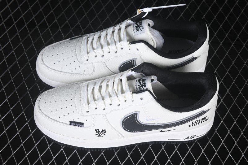 Nike Air Force 1 '07 Low Retro Casual Sneakers with Full-Length Air Cushion - WY0655-117