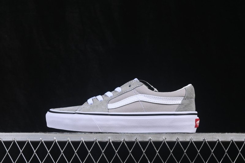 Vans SK8-Low Side Stripe Low-Top Pro Skate Shoes Grey - VN0A4UUKIYP