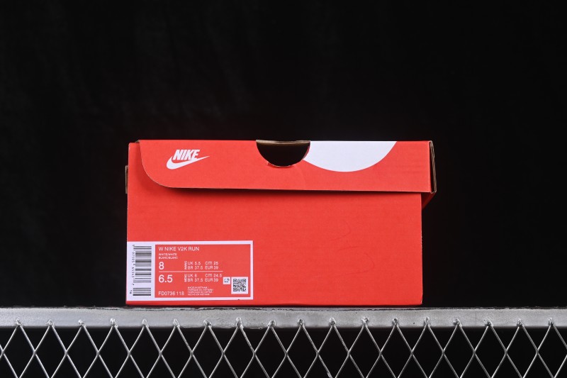 Nike V2K Run Retro Low-Top Running Shoes with Cushioning and Anti-Slip - FD0736-118