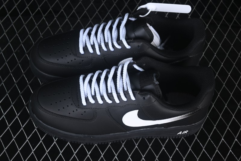 Nike Air Force 1 '07 Low Ink Silver Prelude Hand-Painted Graffiti Low-Top Casual Sneakers - CW2288-511