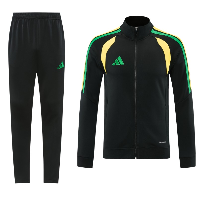 26/27 Adidas Black Full Zipper Jacket + Long Pants