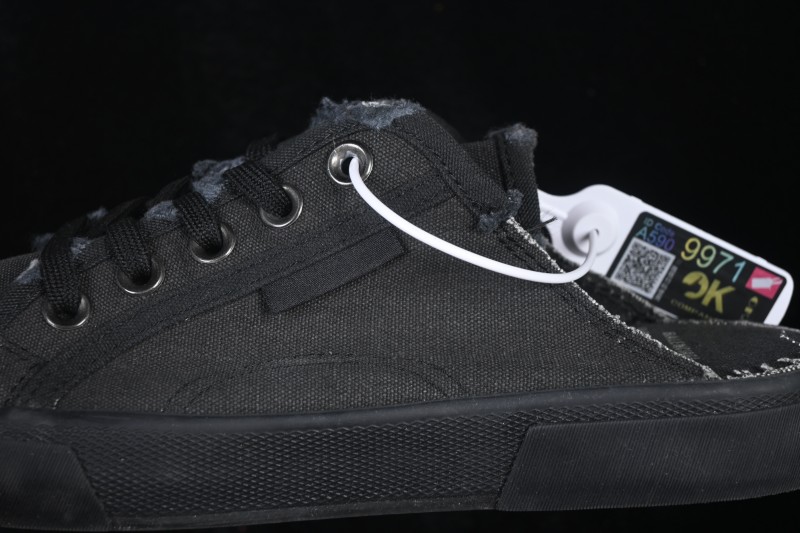 Balenciaga Paris Low Distressed Lace-Up Semi-Slip Fashion Sneakers - W3RC11090
