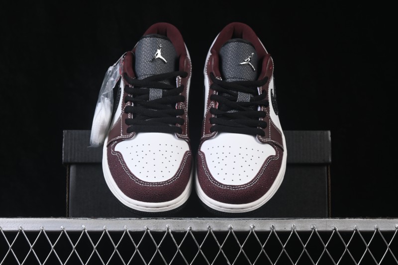 Air Jordan 1 Low OG Wine Red White Grey Low-Top Retro Cultural Basketball Shoes - IZ5846-101