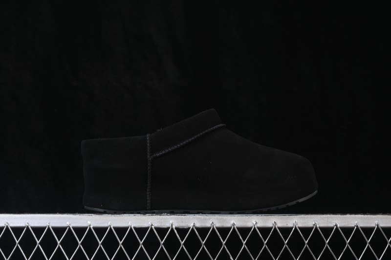 UGG Enwrap Clog Suede Comfort Low-Top Hidden Wedge Casual Lifestyle Shoes - 1180254 BLK