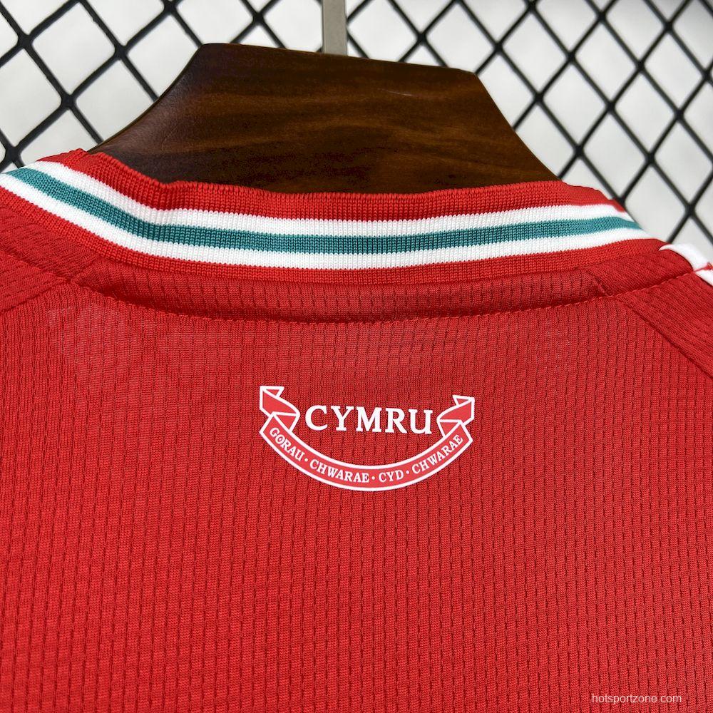 2026 Mens Wales World Cup Home Jersey