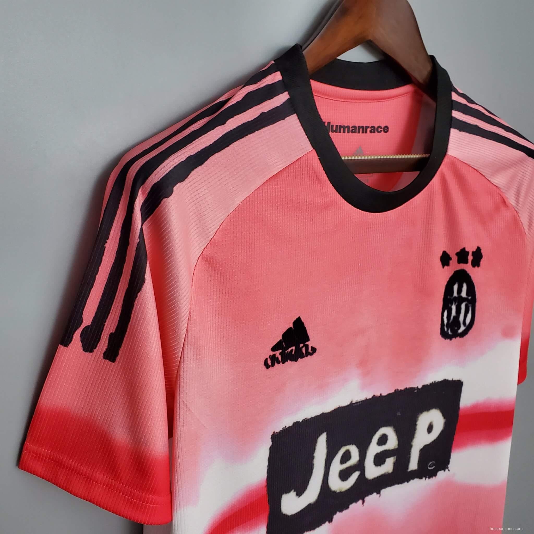 Retro Juventus x Human Race Football Club Pink Jersey