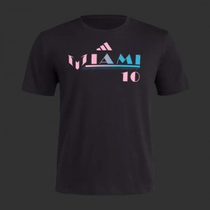 23/24 Messi x adidas Miami Black T-Shirt