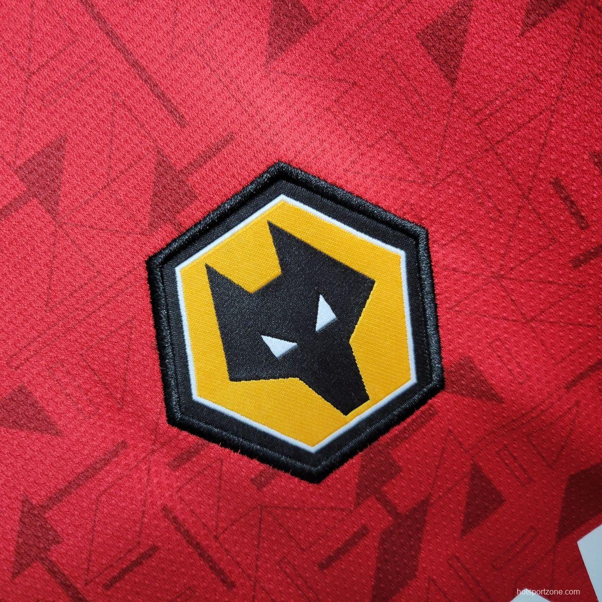 23/24 Wolverhampton Wanderers Away Red Jersey