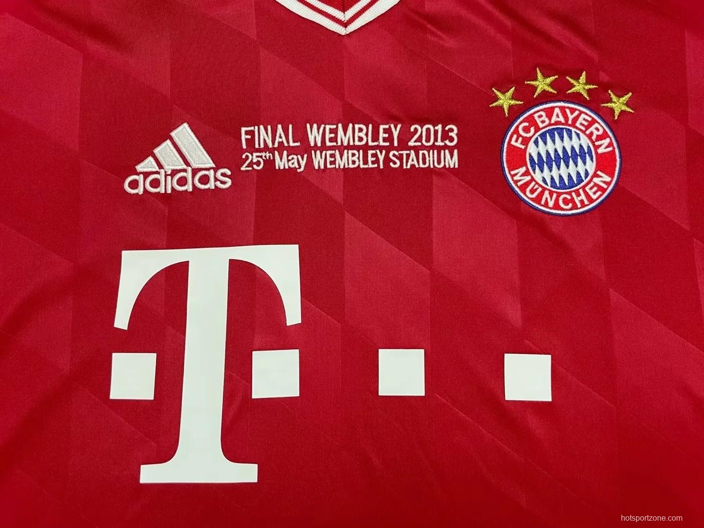 Retro 13/14 Bayern Munich Home Final Wembley Jersey