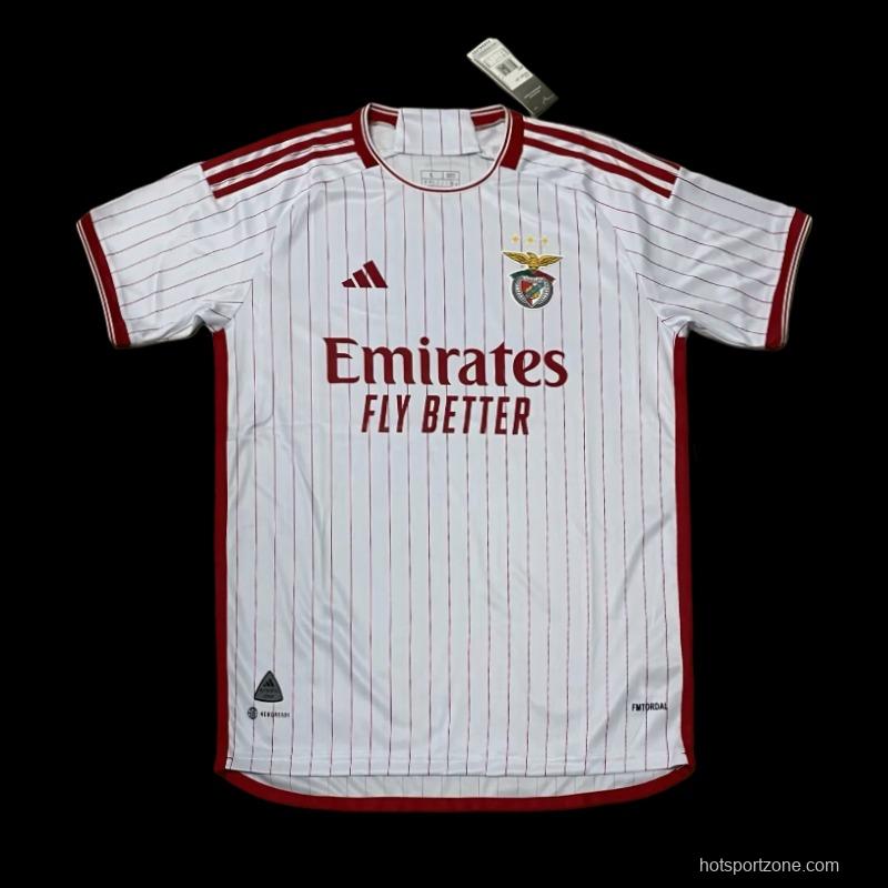 23/24 Benfica White Training Jersey