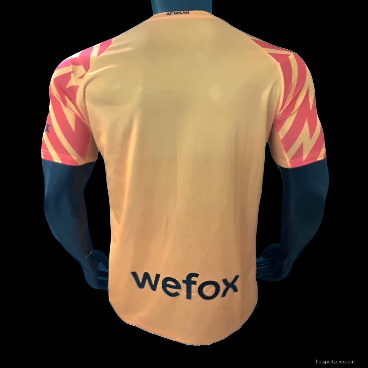 23/24 AC Milan Goalkeeper Orange Jersey