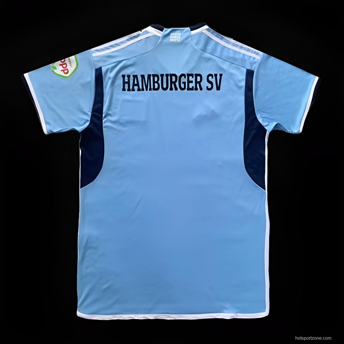 23/24 Hamburger SV Away Blue  Jersey