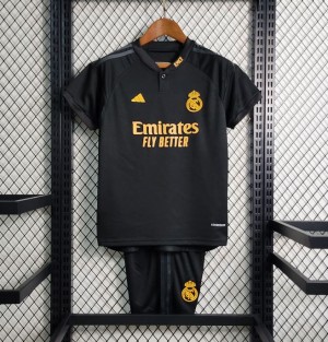 23/24 Kids Real Madrid Third Black Jersey