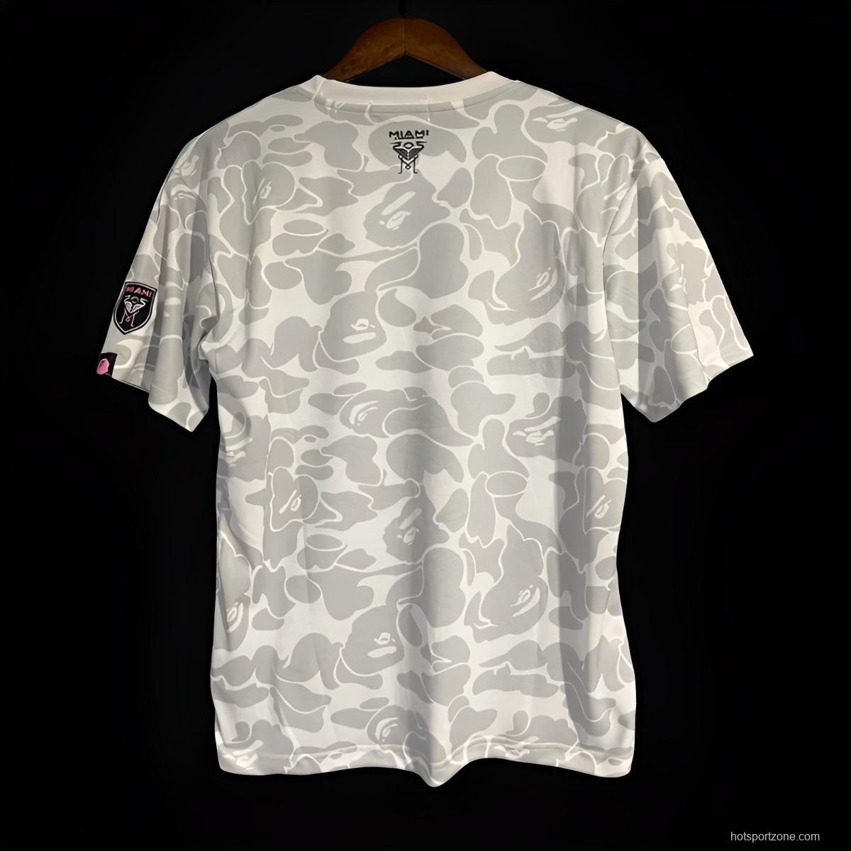 23/24 BAPE x Inter Miami CF Camo White T-Shirt