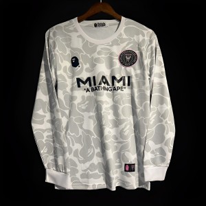23/24 BAPE x Inter Miami CF Camo White Long Sleeve Jersey