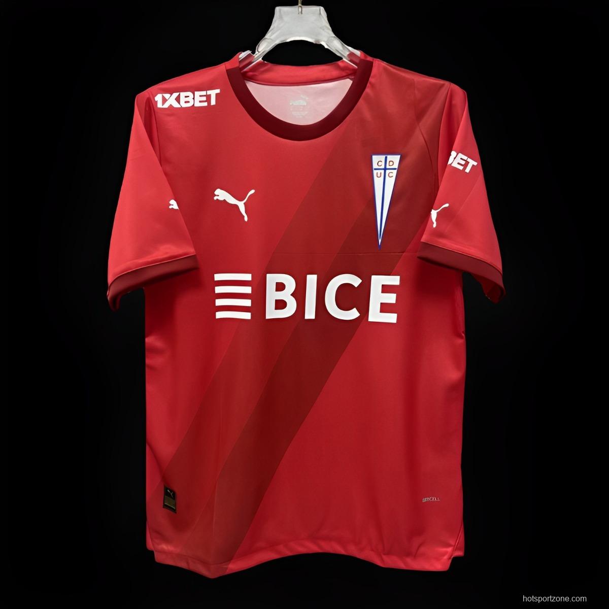 24/25 CD Universidad Catolica Away Red Jersey