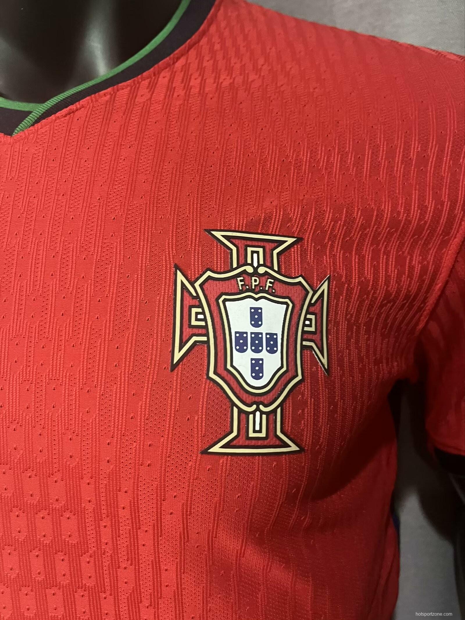 Player Version 2024 Portugal Home Jersey