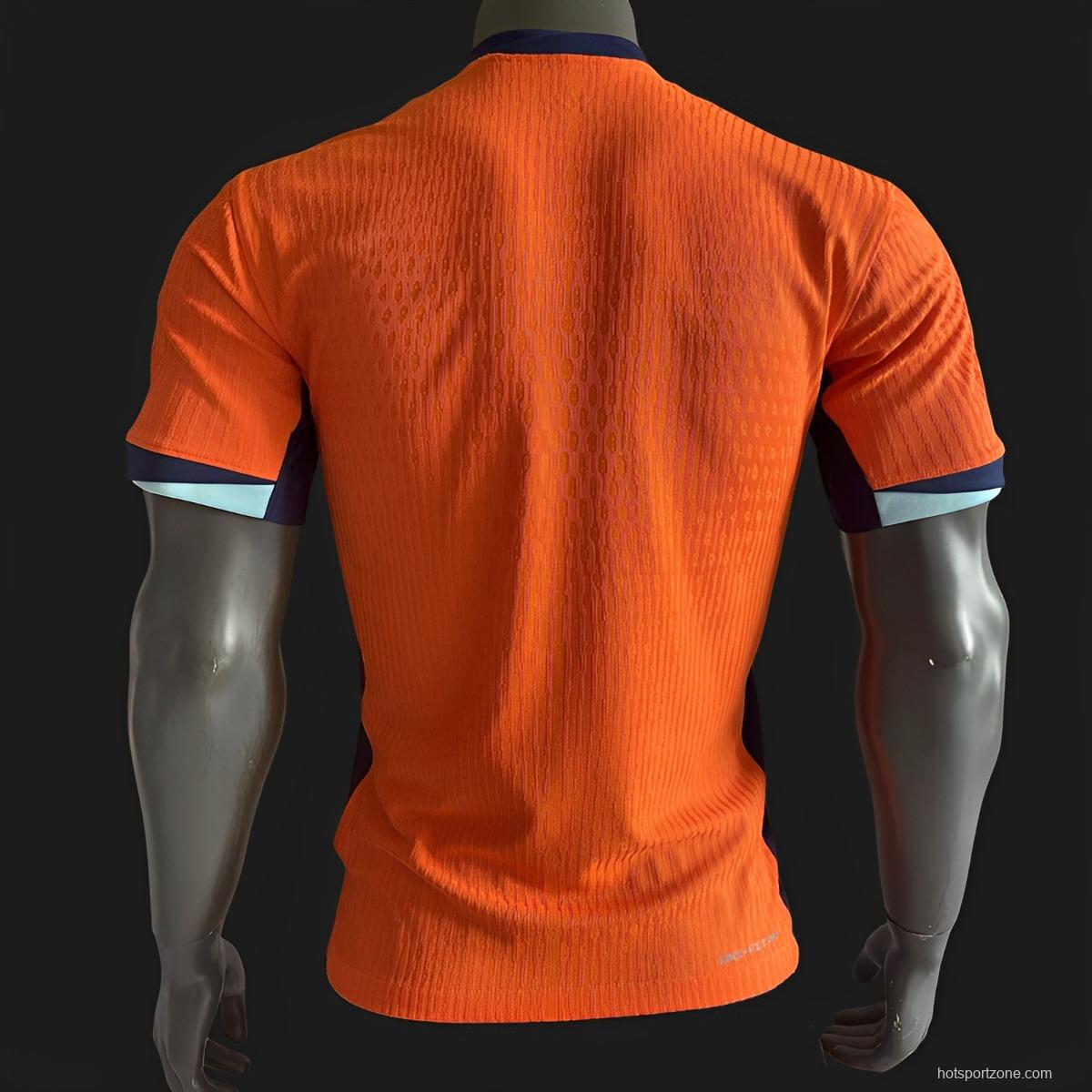 Player Version 2024 Netherlands Home Jersey