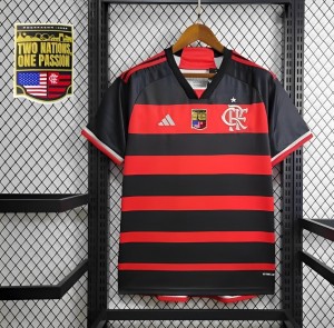 24/25 Flamengo Home Jersey With All Sponsored