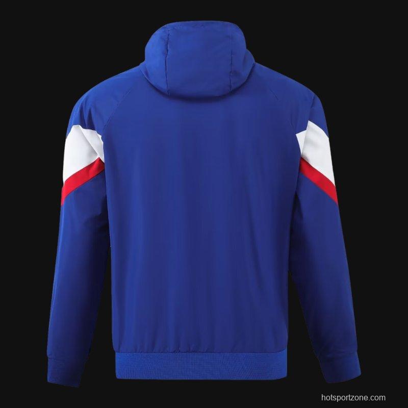 2024 France Blue Windbreaker