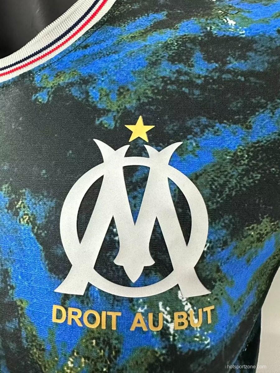 Player Version 24/25 Olympique Marseille Away Blue Jersey