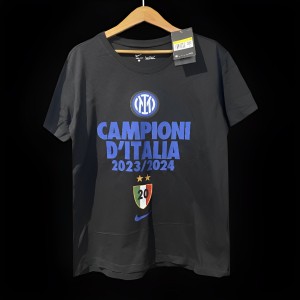 23/24 Inter Milan CAMPIONI D'ITALIA Black T-Shirts