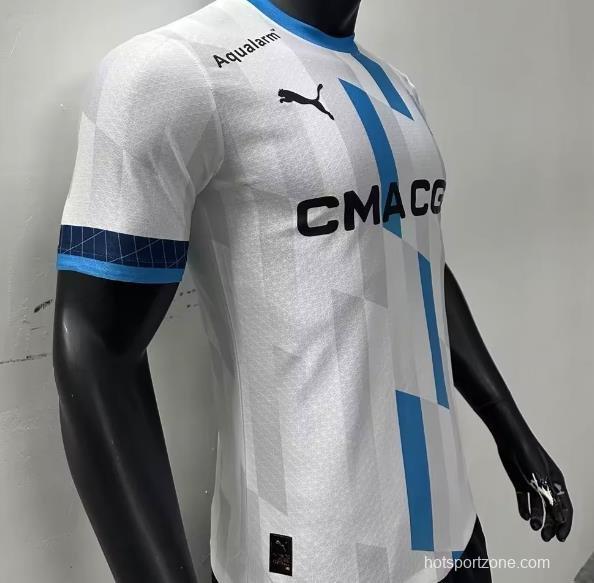 Player Version 24/25 Olympique Marseille X Team BDS Puma Esports White Jersey