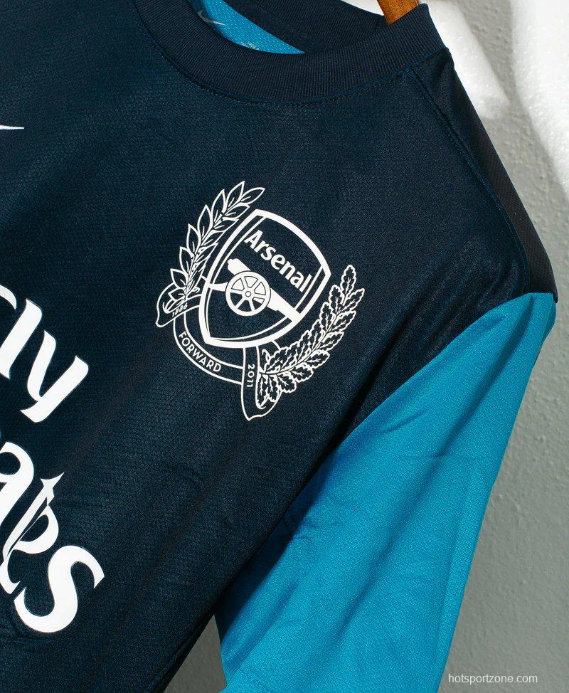 Retro 11/12 Arsenal Away Blue Jersey