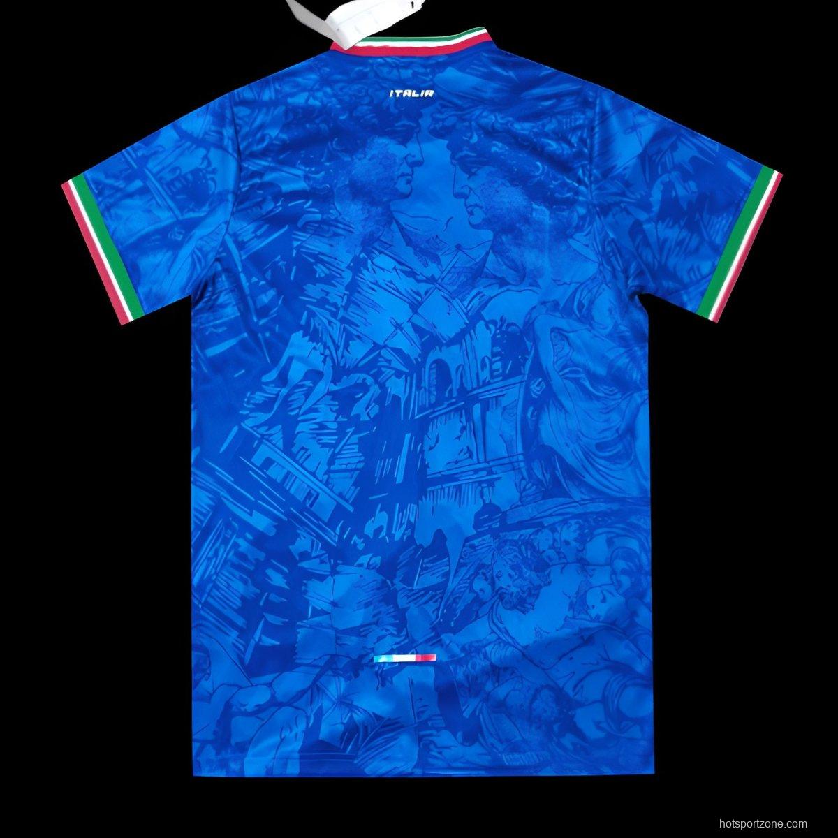 2024 Italy Michelangelo Blue Special Training Jersey