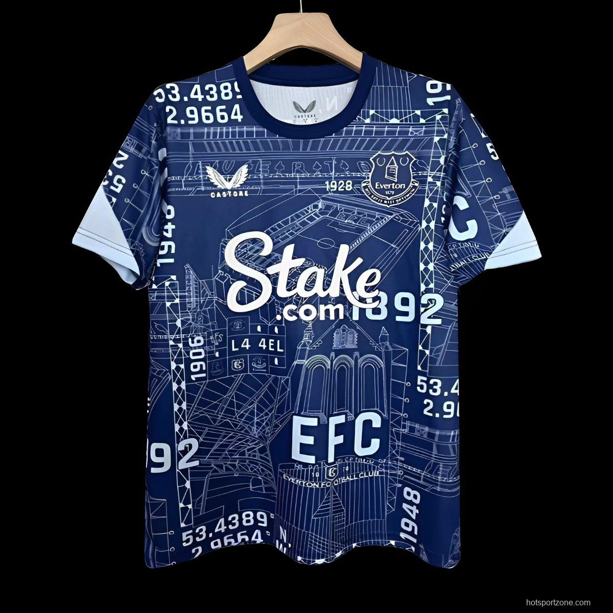 24/25 Everton  Farewell Pre-Match Jersey