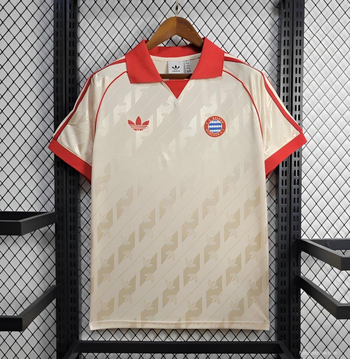 24/25 Bayern Munich Adidas Originals Cream Lifestyler Jersey