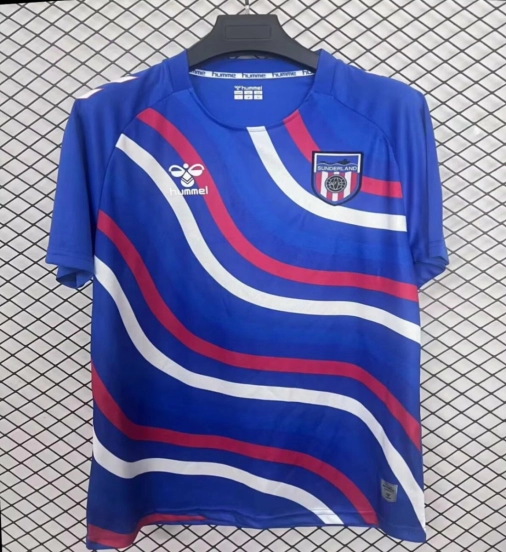 25/26 Sunderland Blue with Flowing Wave Stripes Pre-Match Jersey