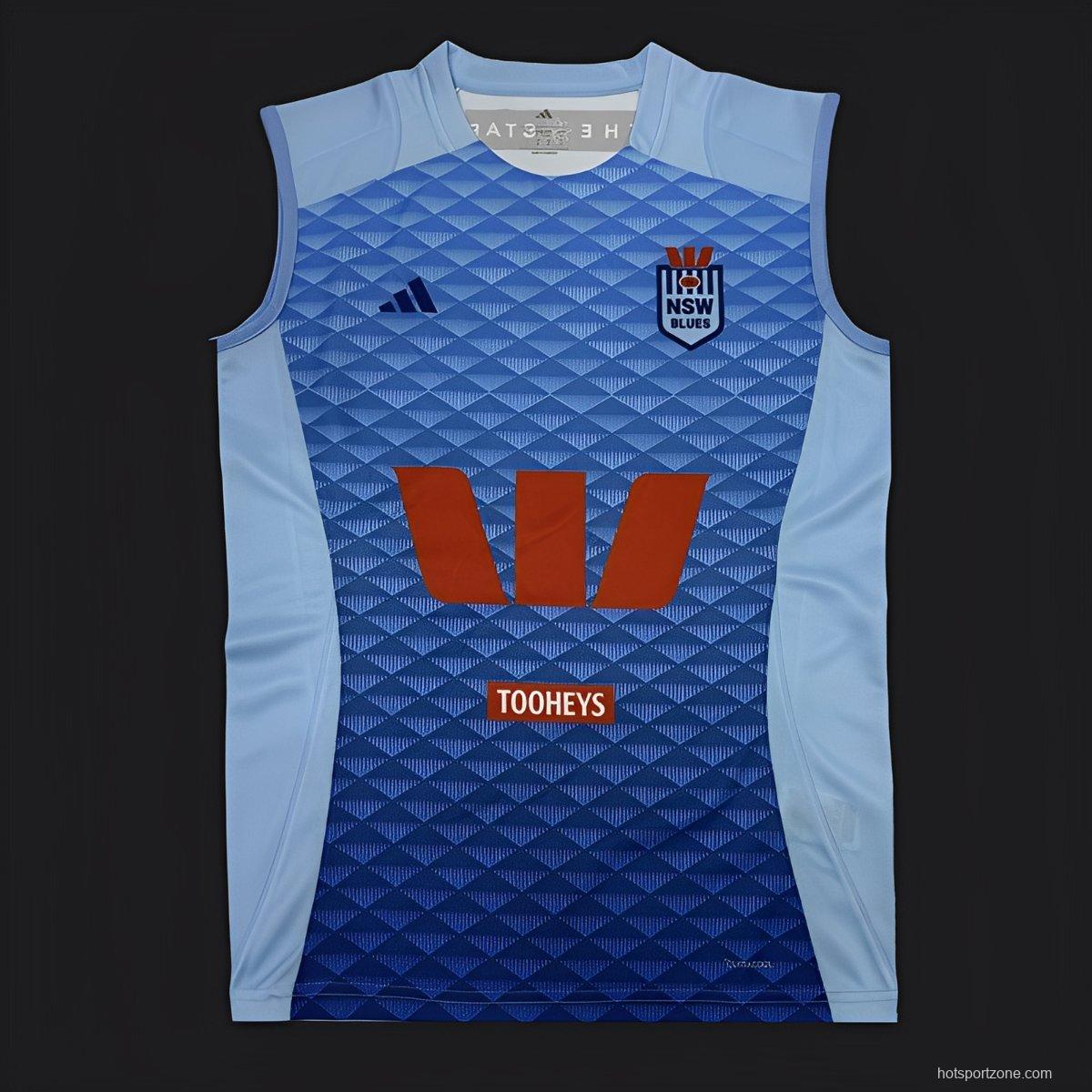 2026 NSW Blues Sky Blue with Diamond Pattern Women's Jersey