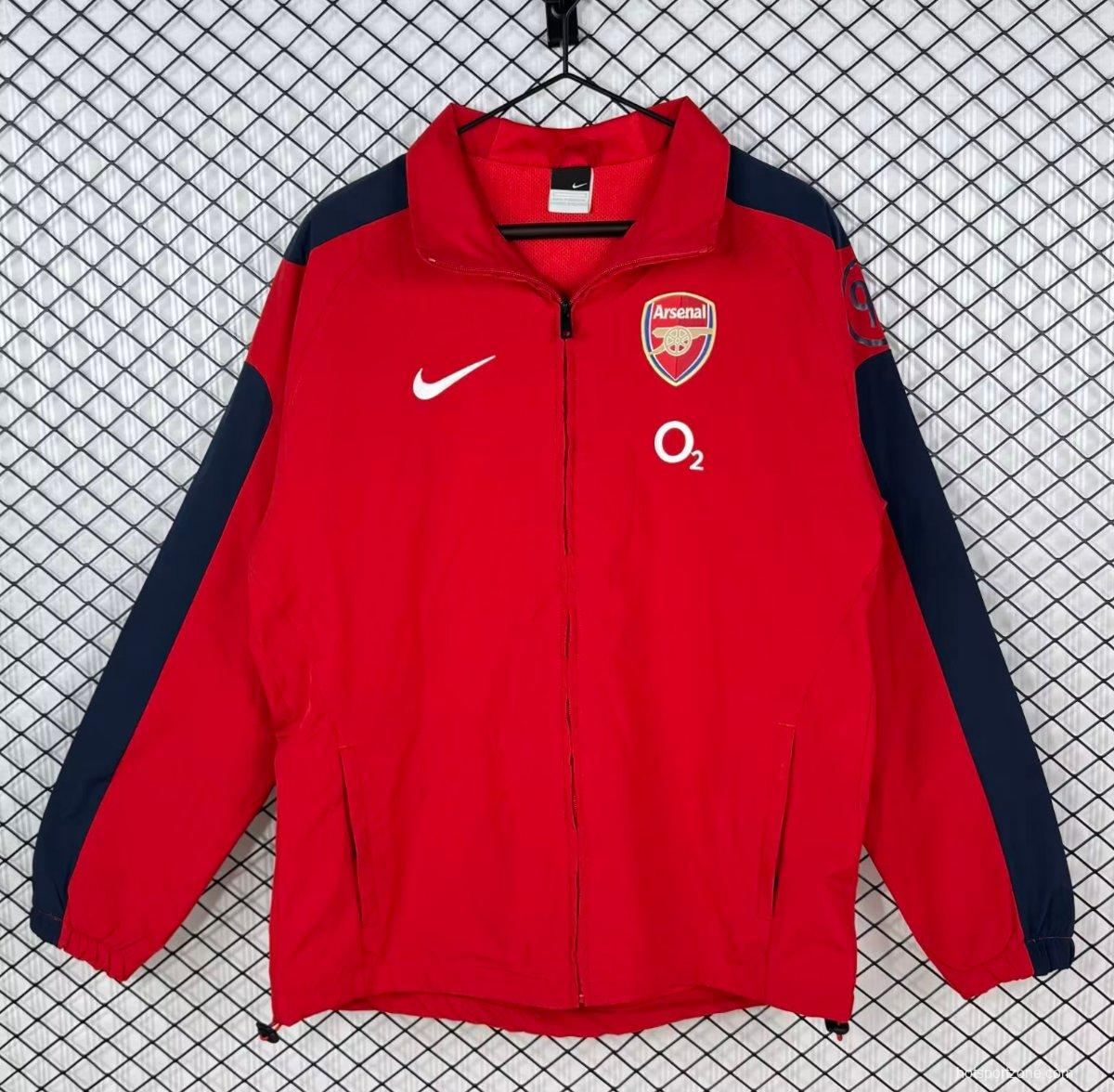 Retro 04/05 Arsenal Home Red Windbreaker