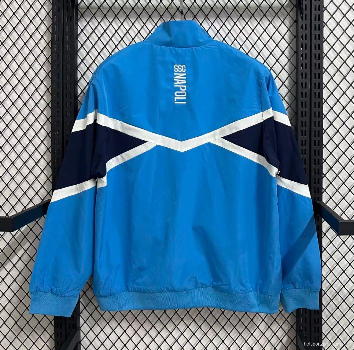 25/26 Napoli Blue Full Zipper Windbreaker