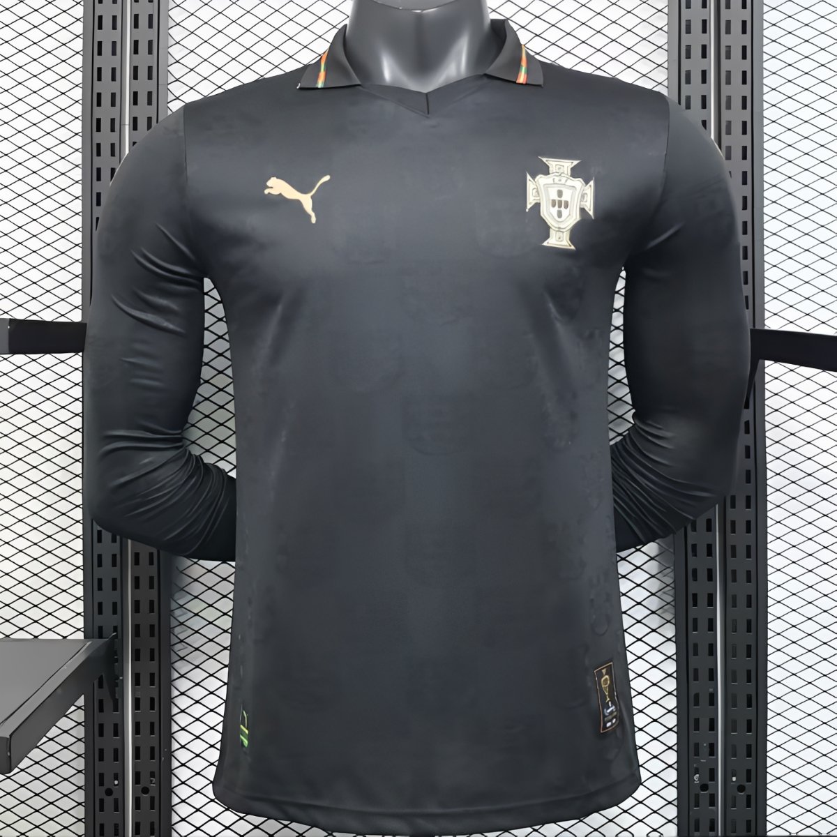 Player Version 2026 Portugal Goalkeeper Dark Grey Long Sleeve Jersey