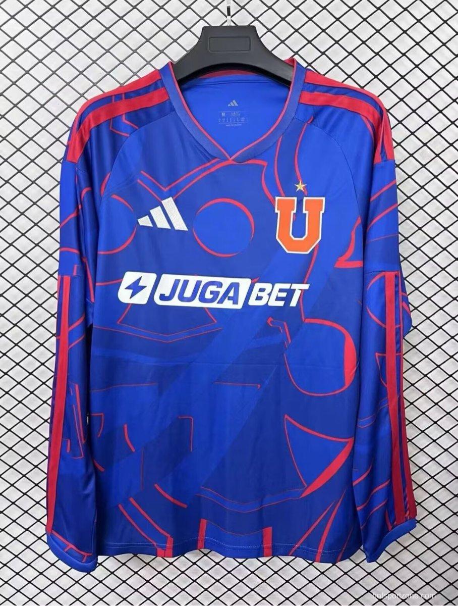 25/26 Club Universidad de Chile Home Long Sleeve Jersey