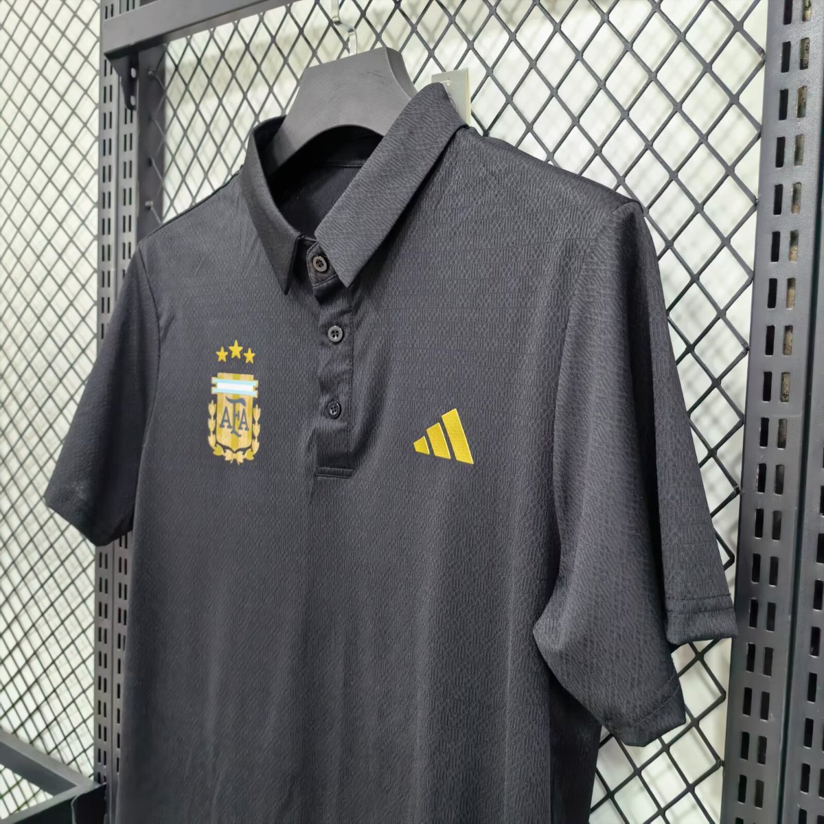 2026 Argentina Black Polo Jersey