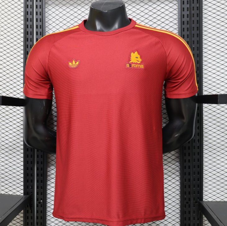 Player Version 2026 AS Roma x Adidas Originals Retro Deep Red Home Jersey