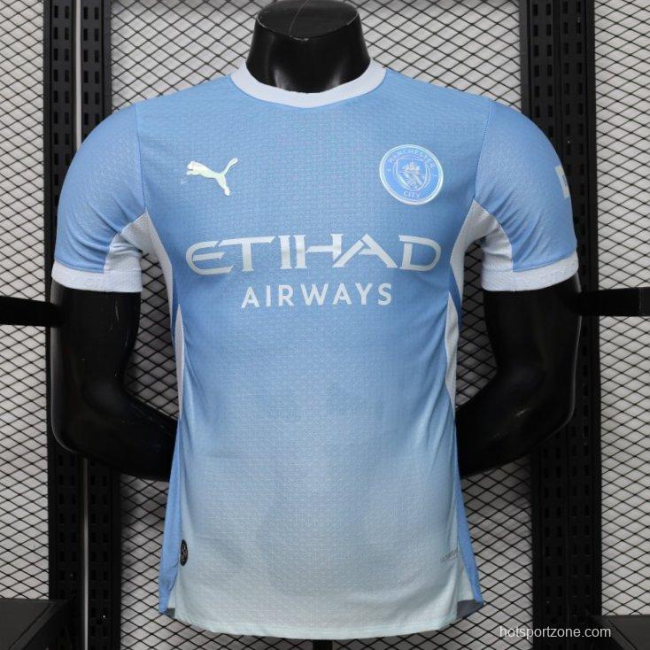 Player Version 26/27 Manchester City Sky Blue with White Side Panel Home Jersey