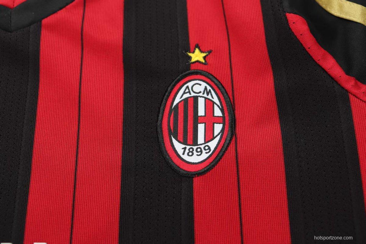 Retro 13/14 Kids  AC Milan Home Long Sleeve Jersey