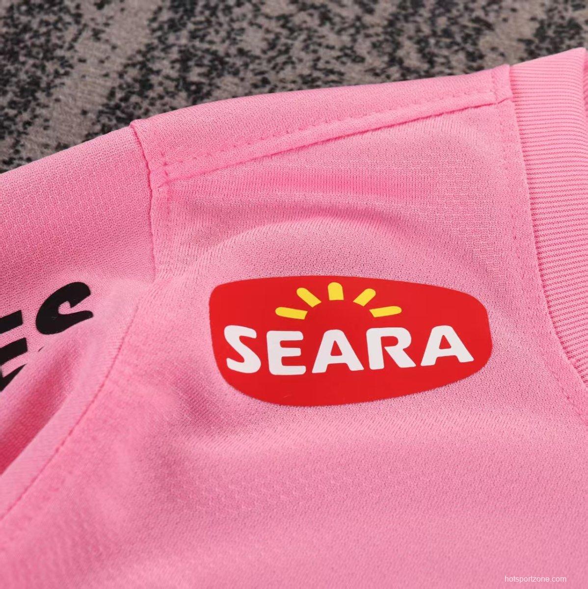 Retro 12/13 Kids Santos Away Pink Jersey