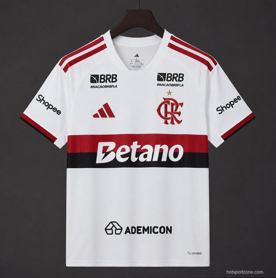 26/27 Flamengo Away Jersey With Full Sponsor