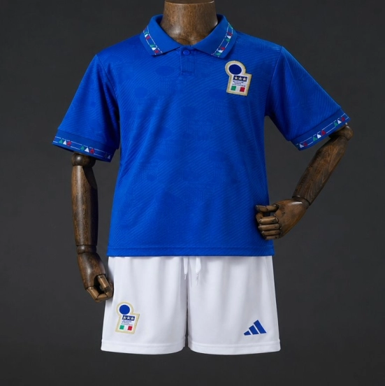 1994 Kids Italy Home Retro Kit Jersey Size 16-28